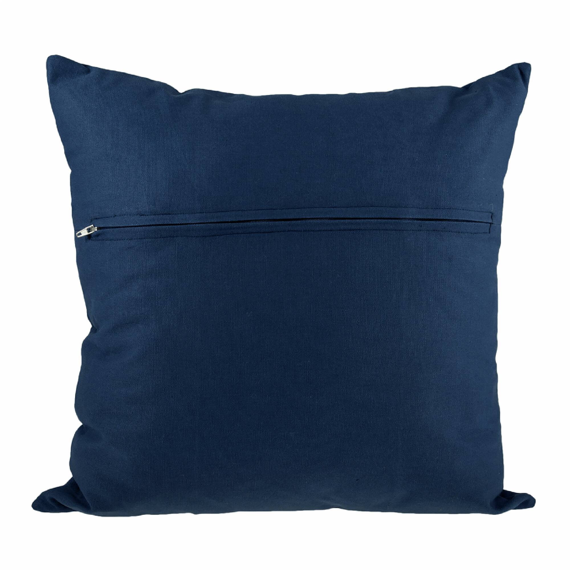 Thea Gouverneur Since 1959® 16" x 16" Navy Blue Pillow Back Panel with Zipper